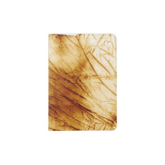 Hand draw vintage gold paper watercolor old grunge passport holder