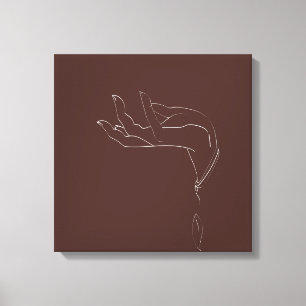 Hand Drawing Design Line Canvas Print
