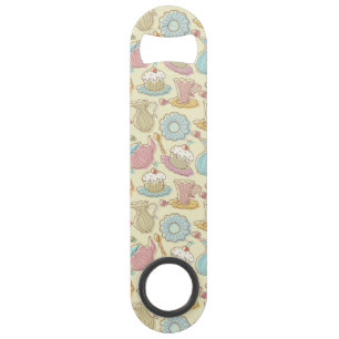 Hand Drawing Dishes Silhouettes Speed Bottle Opener