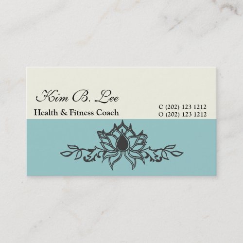 The  White Lotus Flower Business Cards