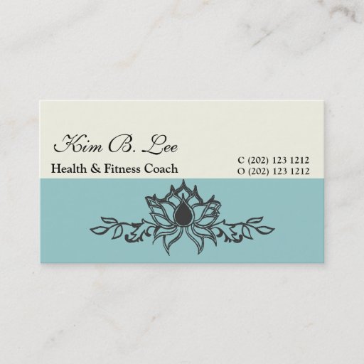 Customizable The  White Lotus Flower Business Cards