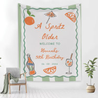 Hand Drawn A Spritz Older Birthday Party