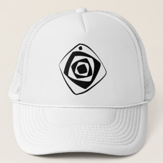 Hand-Drawn Abstract - Art Stunning Geometric white Trucker Hat