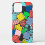 Hand Drawn Abstract Blocks Texture iPhone 12 Case