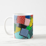 Hand Drawn Abstract Blocks Texture Coffee Mug