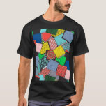 Hand Drawn Abstract Blocks Texture T-Shirt