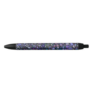Hand-Drawn Abstract Circles, Blue, Purple, Black Pen
