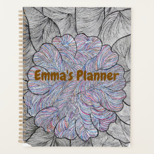 Hand Drawn Abstract Floral Daily Planner