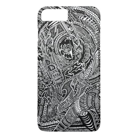 Hand-drawn Abstract Tribal Crazy Doodle Iphone 8 Plus/7 Plus Case