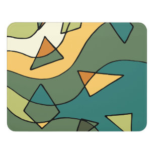 Hand drawn abstract vintage design    door sign