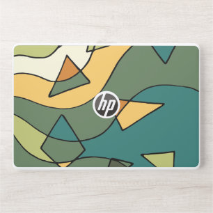 Hand drawn abstract vintage design HP laptop skin