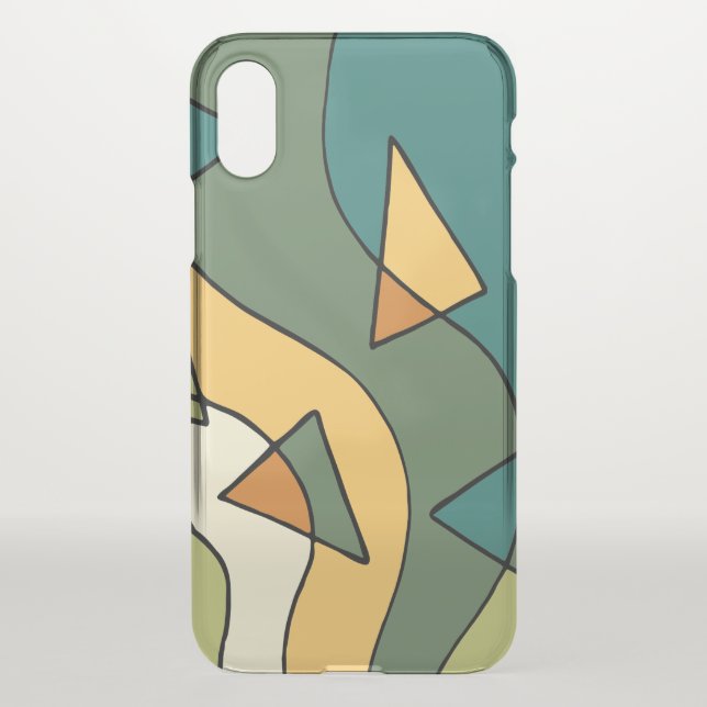 Hand drawn abstract vintage design    uncommon iPhone case (Back)
