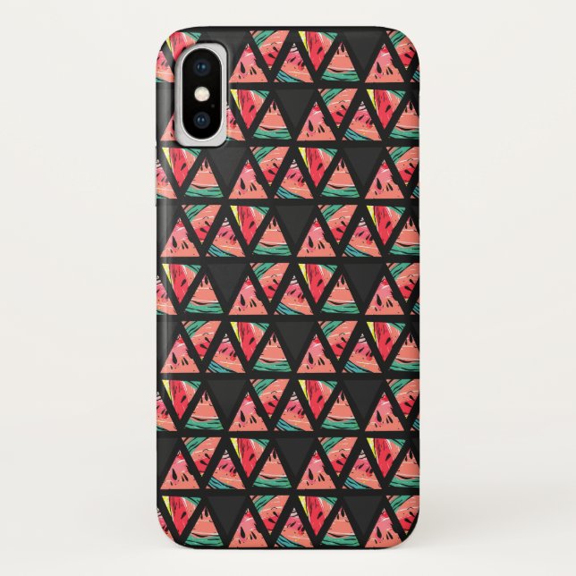 Hand Drawn Abstract Watermelon Pattern Case-Mate iPhone Case (Back)
