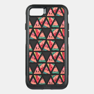 Hand Drawn Abstract Watermelon Pattern OtterBox Commuter iPhone SE/8/7 Case