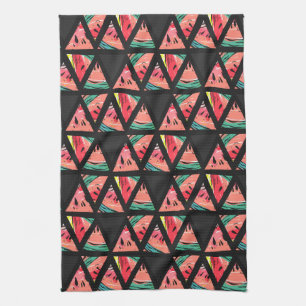 Hand Drawn Abstract Watermelon Pattern Towel
