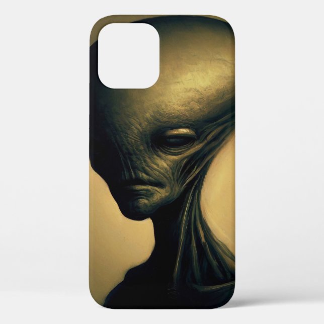 Hand Drawn Alien Portrait  Case-Mate iPhone Case (Back)