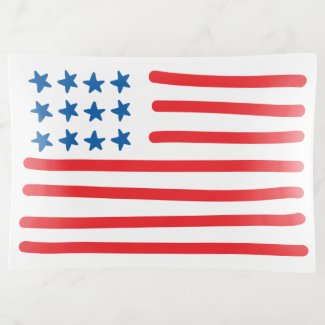 Hand Drawn American Flag | 4th of July / Labor Day Trinket Tray