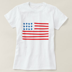 Hand Drawn American Flag T-Shirt