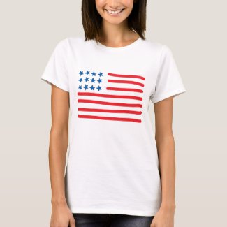 Hand Drawn American Flag T-Shirt