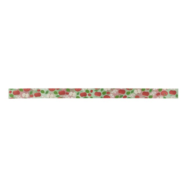 Hand-Drawn Apple Ribbon – Rustic Modern (Front)
