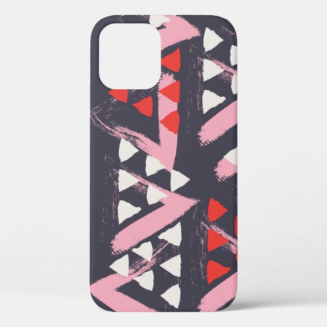 Hand-Drawn Artistic Pattern Display Case-Mate iPhone Case (Back)