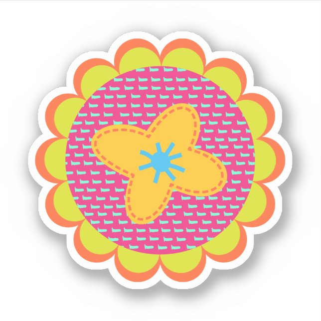 Hand Drawn Artwork Custom-Cut Vinyl Sticker (Front)