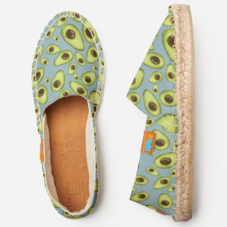 Hand Drawn Avocado Pattern Green ID376