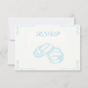 Hand Drawn Baby Boy RSVP Card