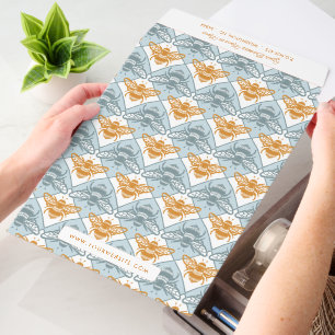 Hand Drawn Bee Diamond Pattern Business Envelope Mailers