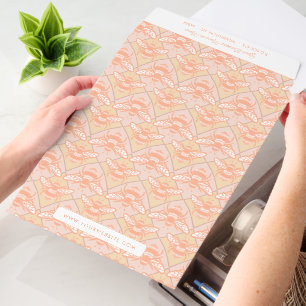 Hand Drawn Bee Diamond Pattern Business Envelope Mailers