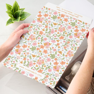 Hand Drawn Bee Garden Pattern Personal or Business Envelope Mailers