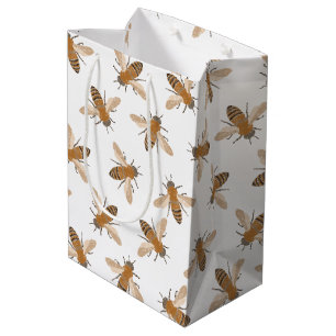 Hand Drawn Bees Gift Bag