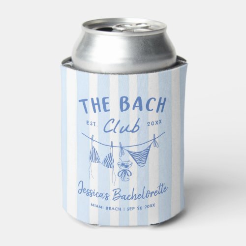 Hand Drawn Bikinis Coastal Bachelorette Weekend Can Cooler