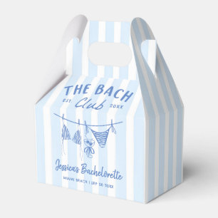 Hand Drawn Bikinis Coastal Bachelorette Weekend Favor Boxes