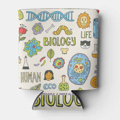 Hand_drawn biology vintage illustration can cooler