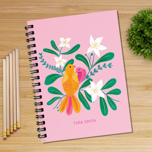 Hand Drawn Bird and Floral Notebook (Creator Uploaded)