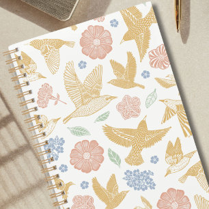 Hand Drawn Birds and Florals Weekly Planner