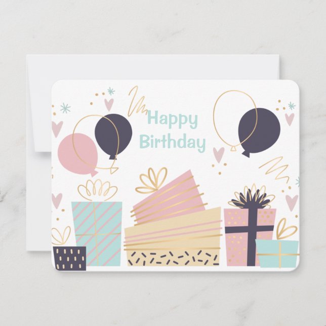 Hand Drawn Birthday Card  (Front)