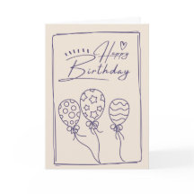 Hand drawn Birthday card