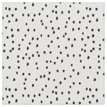 Hand drawn black polka dots