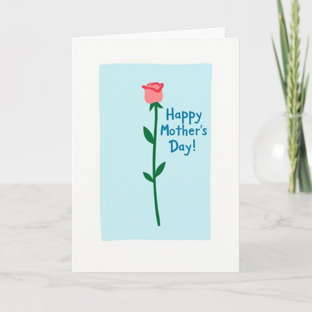 Hand Drawn Blossom Card (Front)