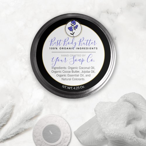 Hand_Drawn Blue Berries Body Butter Label