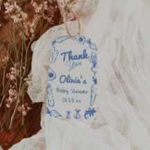 Hand Drawn Blue Locally Grown Baby Boy Shower