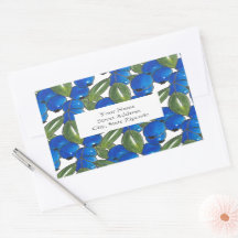 'Hand Drawn Blueberries Pattern' Labels