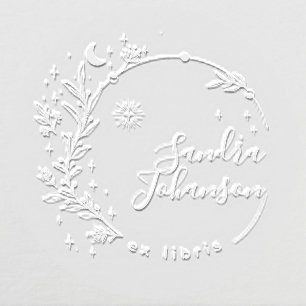 Hand-drawn Botanical From The Library Of Book Embosser