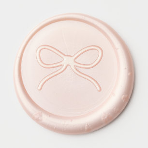 Hand Drawn Bow Coquette Wax Seal Sticker