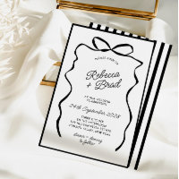 Hand Drawn Bow Ribbon Sketch Wedding