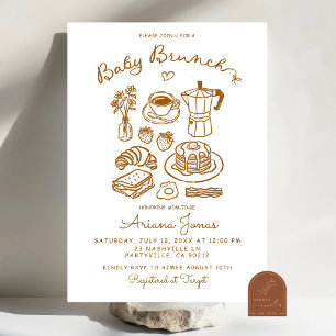 Hand Drawn Brunch Invitation