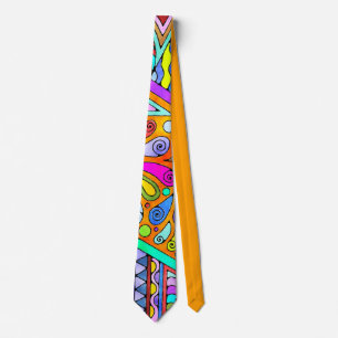 Hand Drawn By EDDArt - Blah Blah Blah 1 Neck Tie