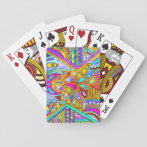 Hand Drawn By EDDArt _ Blah Blah Blah 1 Poker Cards